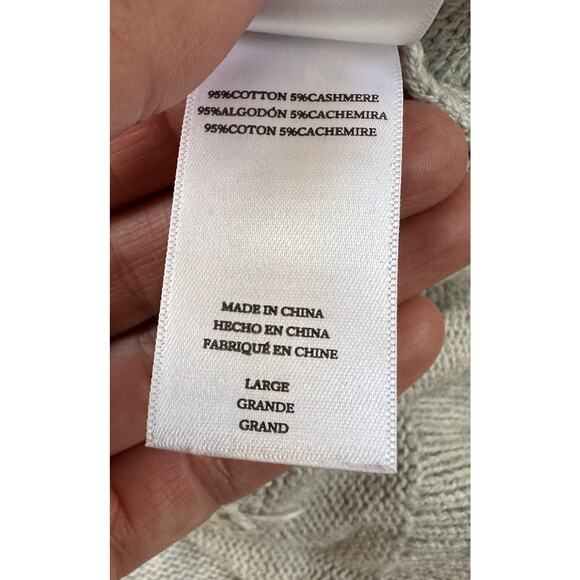 Rails Perci Palms Cashmere Sweater Size Large Women’s Gray - Picture 4 of 9